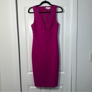 Likely NYC x Revolve Albury Fuchsia Midi Dress Size 6